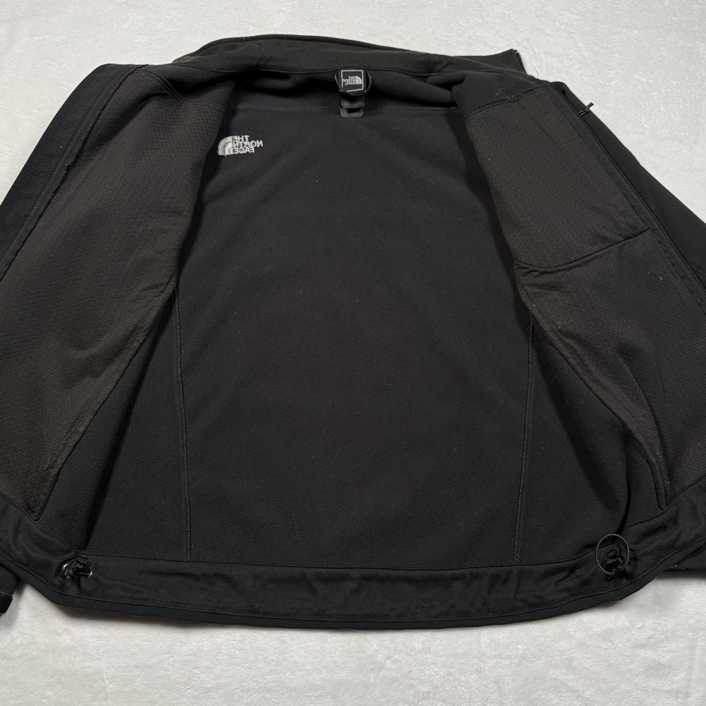The‎ North Face Apex Jacket Mens Medium Black Full Zip Softshell Windbreaker - Picture 6 of 12